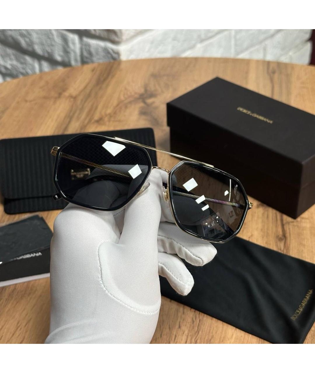 DOLCE&GABBANA Металлические солнцезащитные очки, фото 2