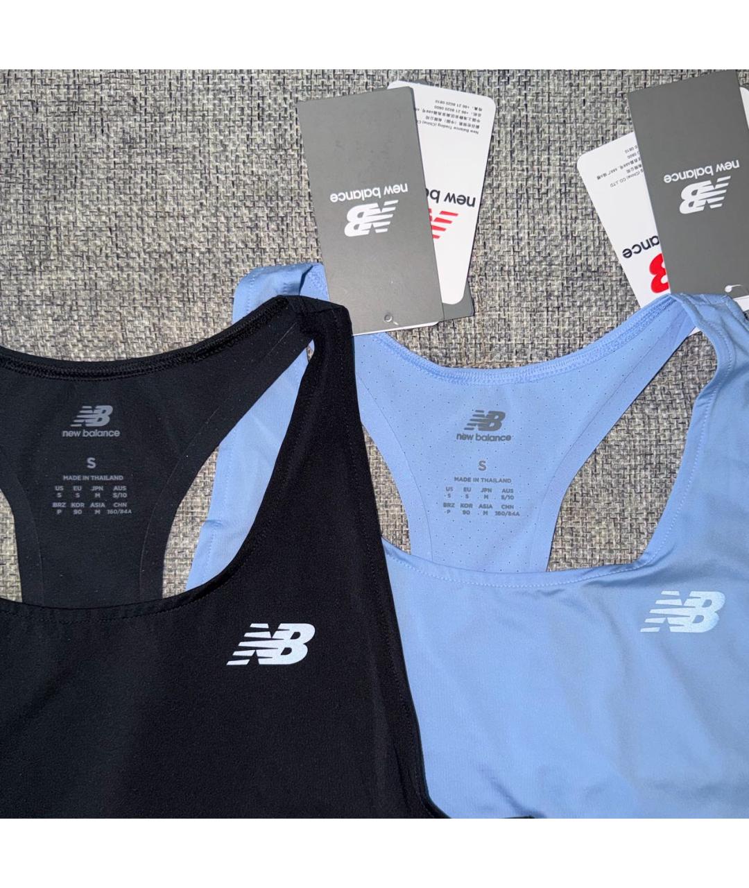 NEW BALANCE Голубая полиэстеровая майка, фото 5