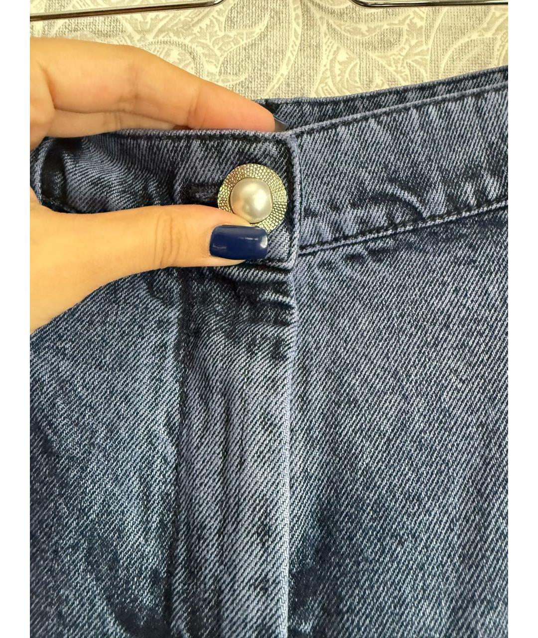 CHANEL Синие джинсы клеш, фото 4