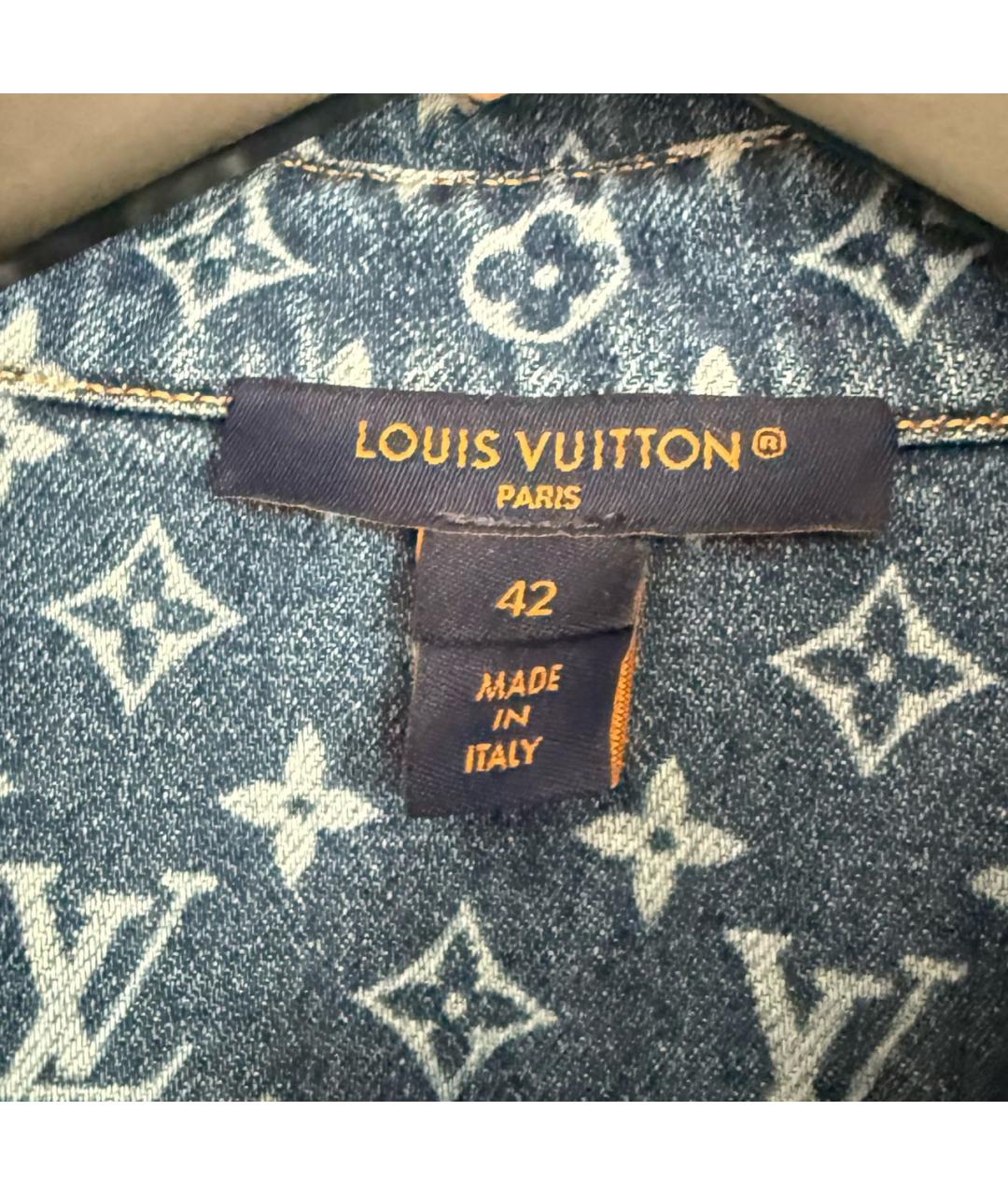 LOUIS VUITTON Синий хлопковый костюм с брюками, фото 4