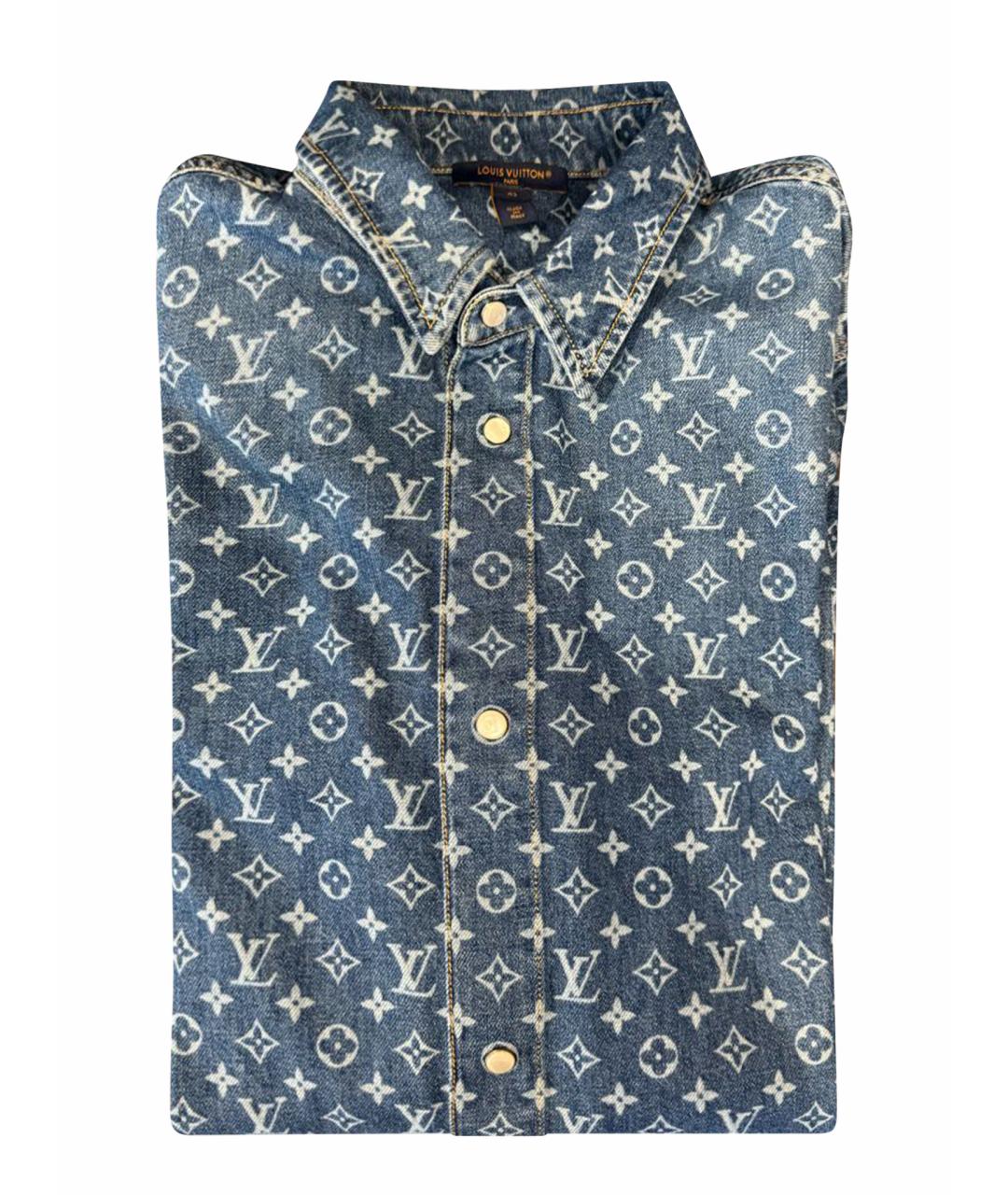 LOUIS VUITTON Синий хлопковый костюм с брюками, фото 1