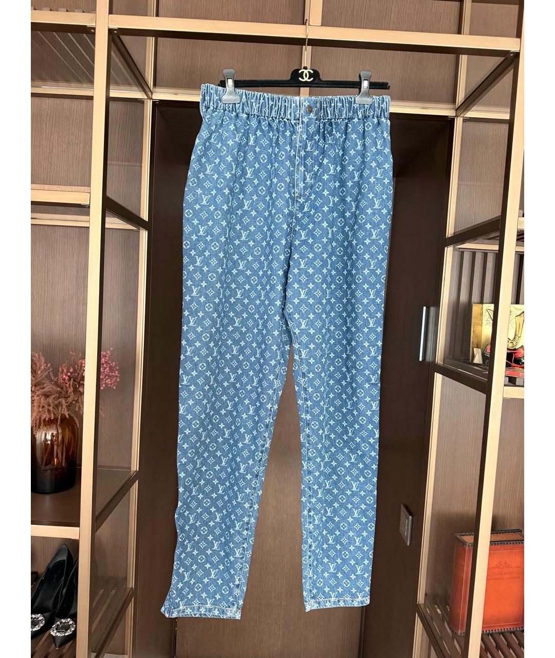LOUIS VUITTON Синий хлопковый костюм с брюками, фото 5