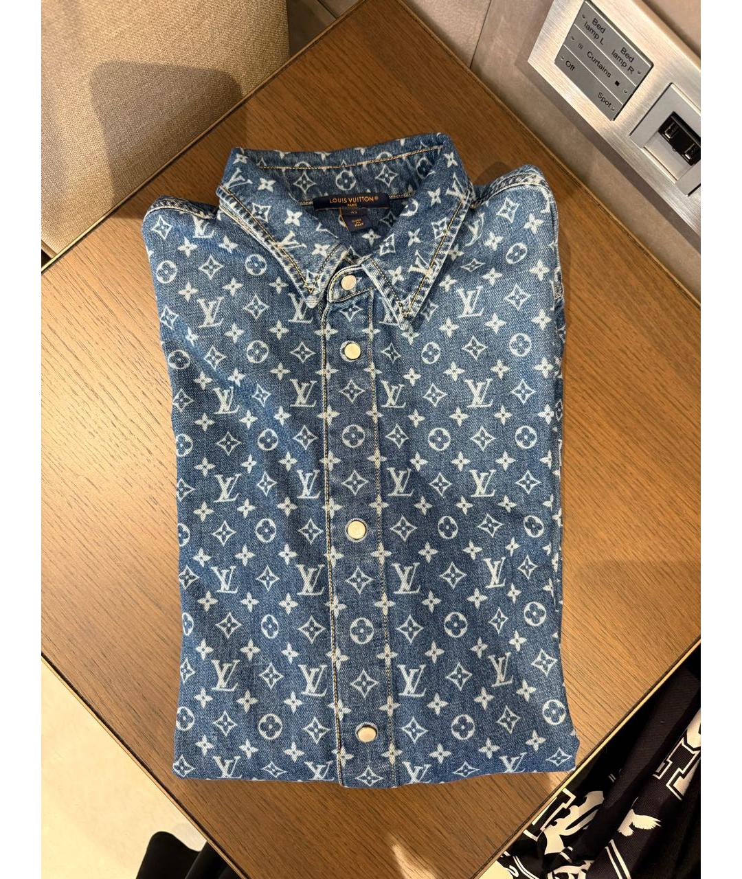 LOUIS VUITTON Синий хлопковый костюм с брюками, фото 7