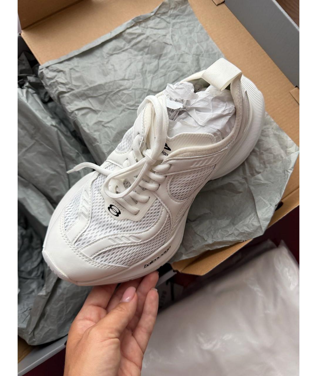 BALENCIAGA Белые кроссовки, фото 3