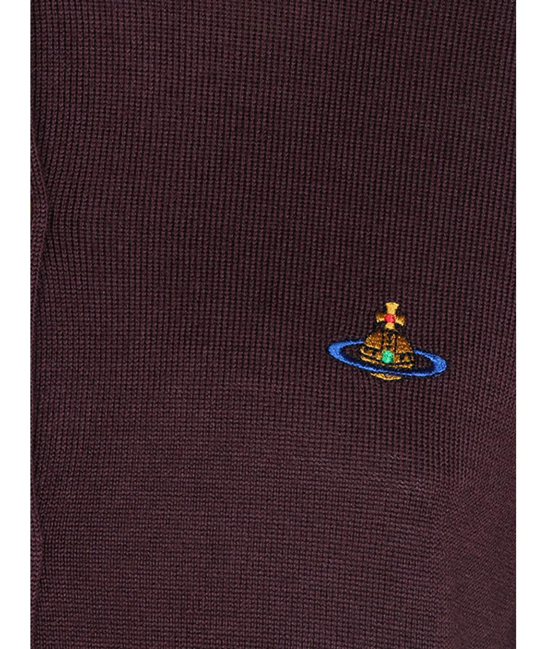 VIVIENNE WESTWOOD Бордовый шерстяной кардиган, фото 4