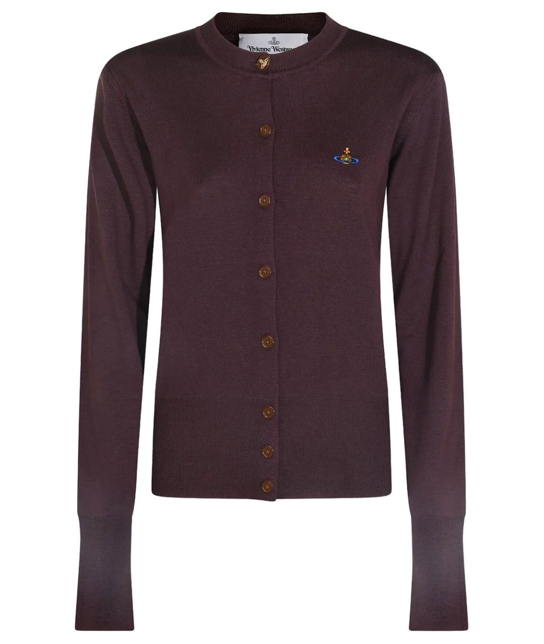 VIVIENNE WESTWOOD Бордовый шерстяной кардиган, фото 1