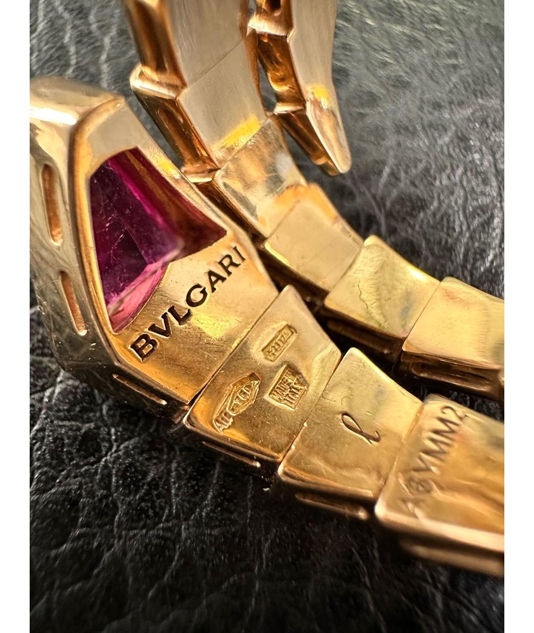 BVLGARI Бордовое кольцо из розового золота, фото 4