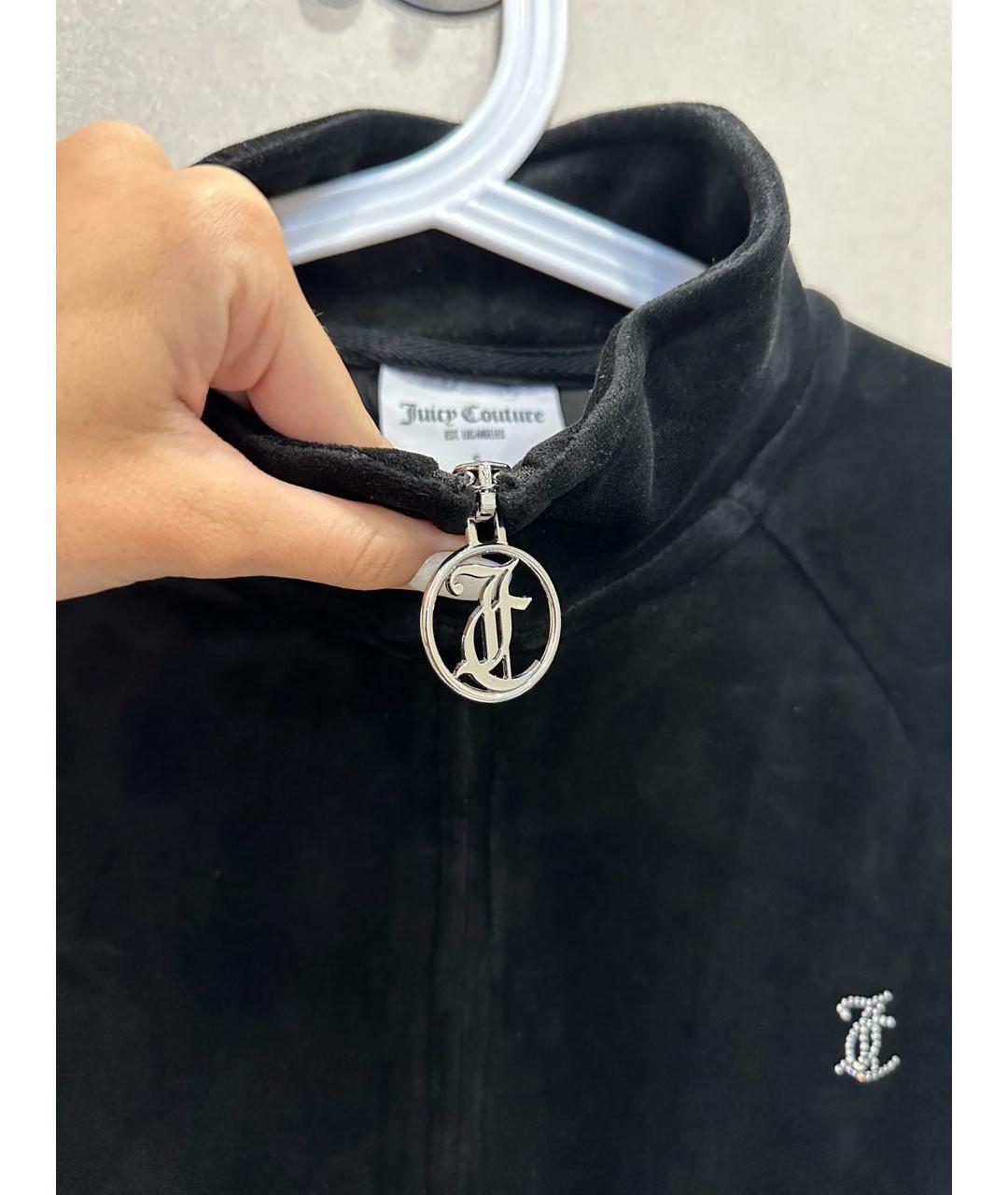 JUICY COUTURE Черный велюровый спортивные костюмы, фото 6