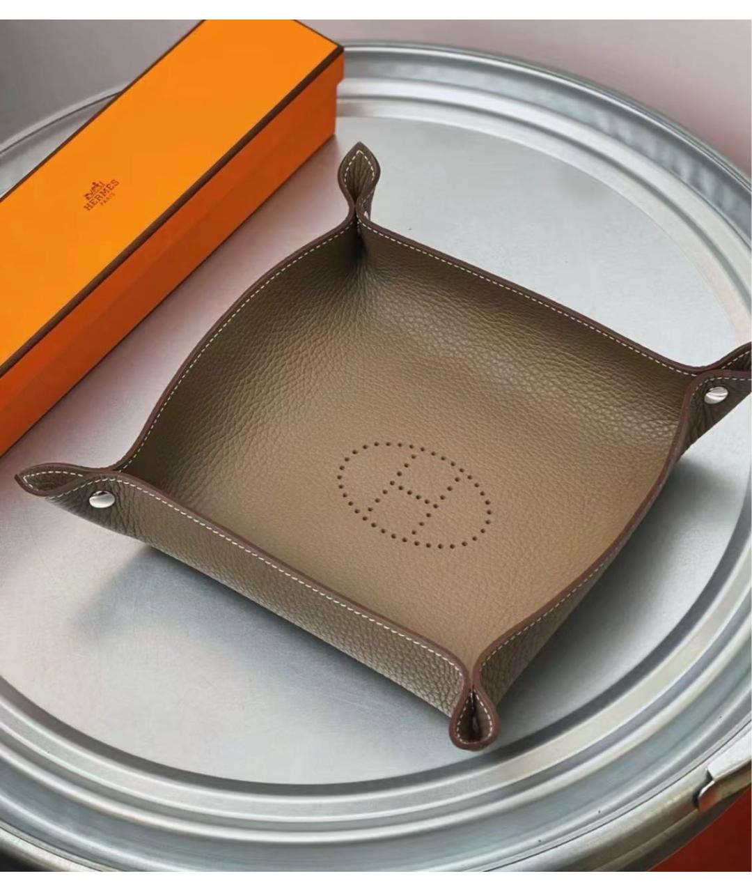 HERMES Бежевая мелочница, фото 2