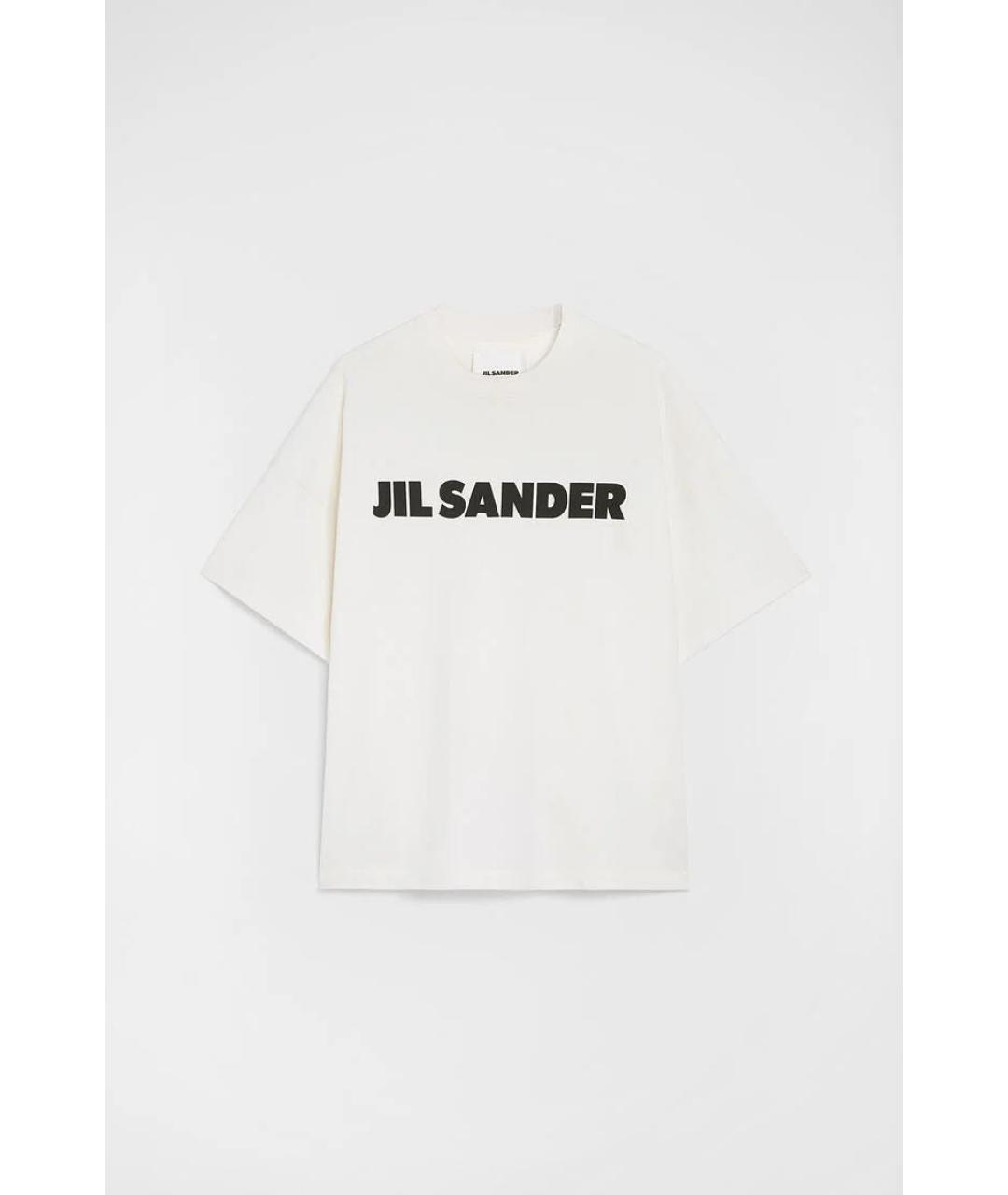 JIL SANDER Белая хлопковая футболка, фото 7