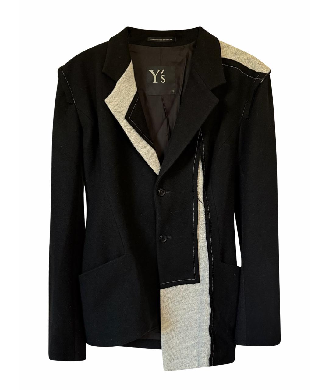 YOHJI YAMAMOTO Черный шерстяной жакет/пиджак, фото 1