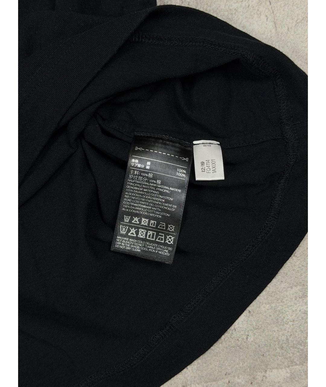 YOHJI YAMAMOTO Черная хлопковая футболка, фото 7