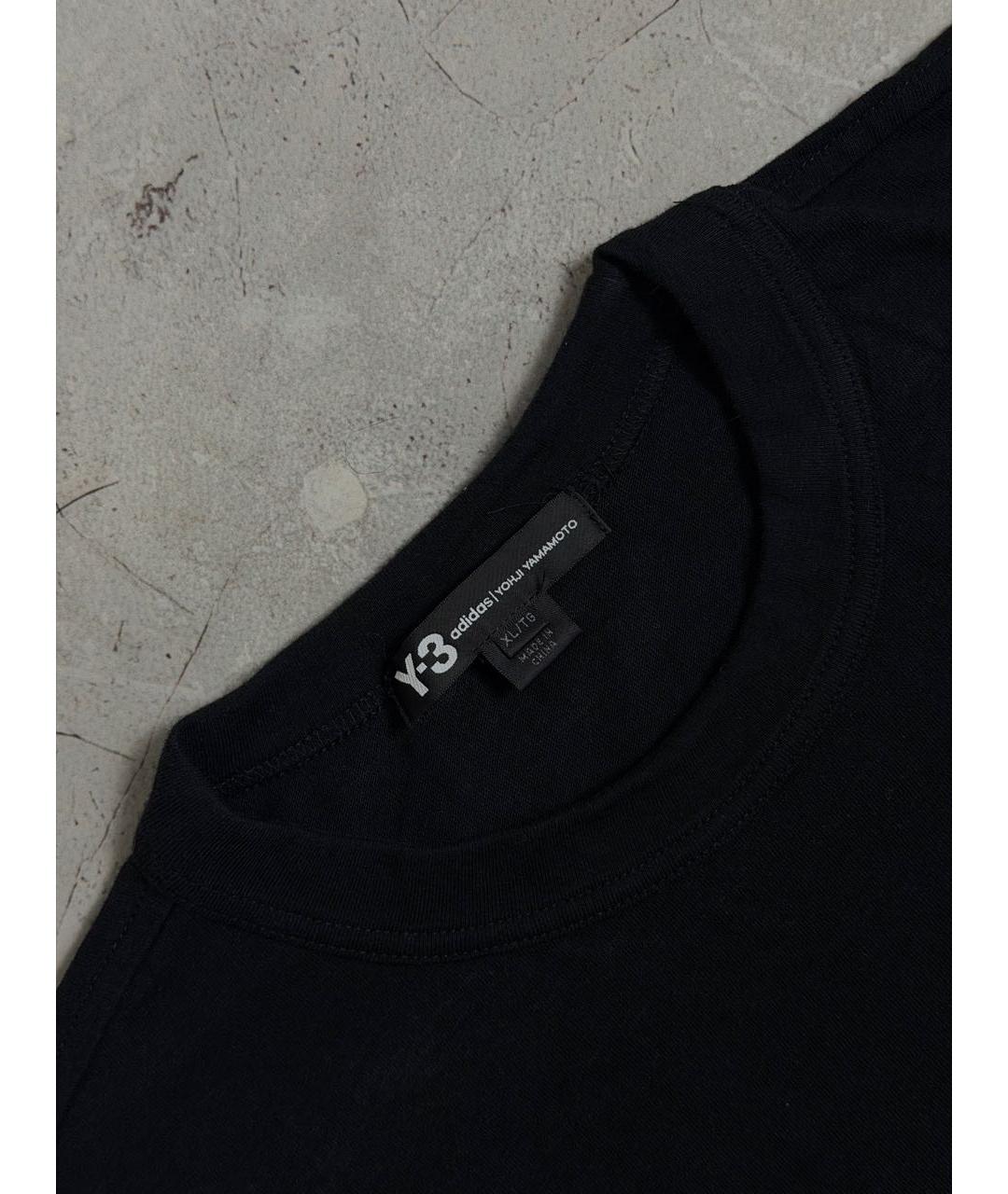 YOHJI YAMAMOTO Черная хлопковая футболка, фото 4