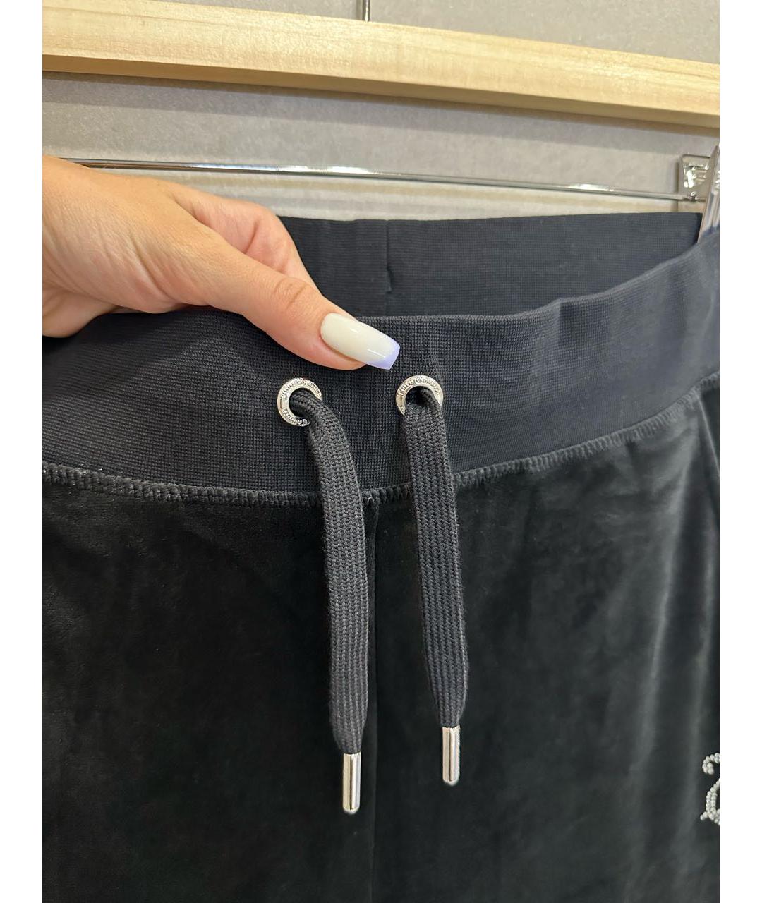 JUICY COUTURE Черный велюровый спортивные костюмы, фото 6
