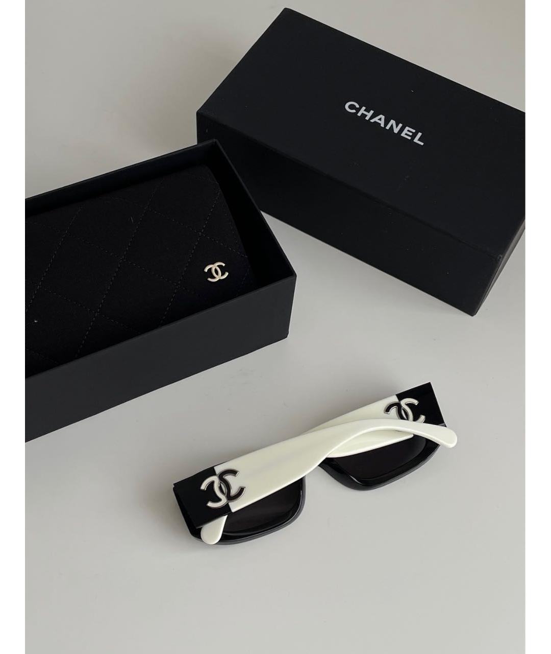 CHANEL Мульти пластиковые солнцезащитные очки, фото 4