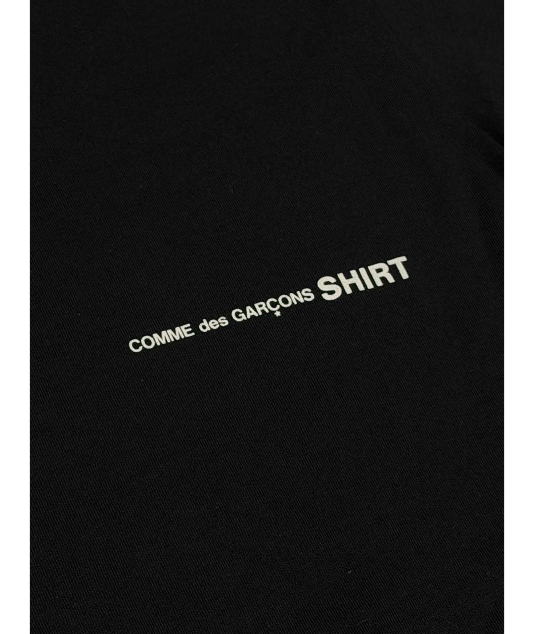 COMME DES GARÇONS Черная хлопковая футболка, фото 2