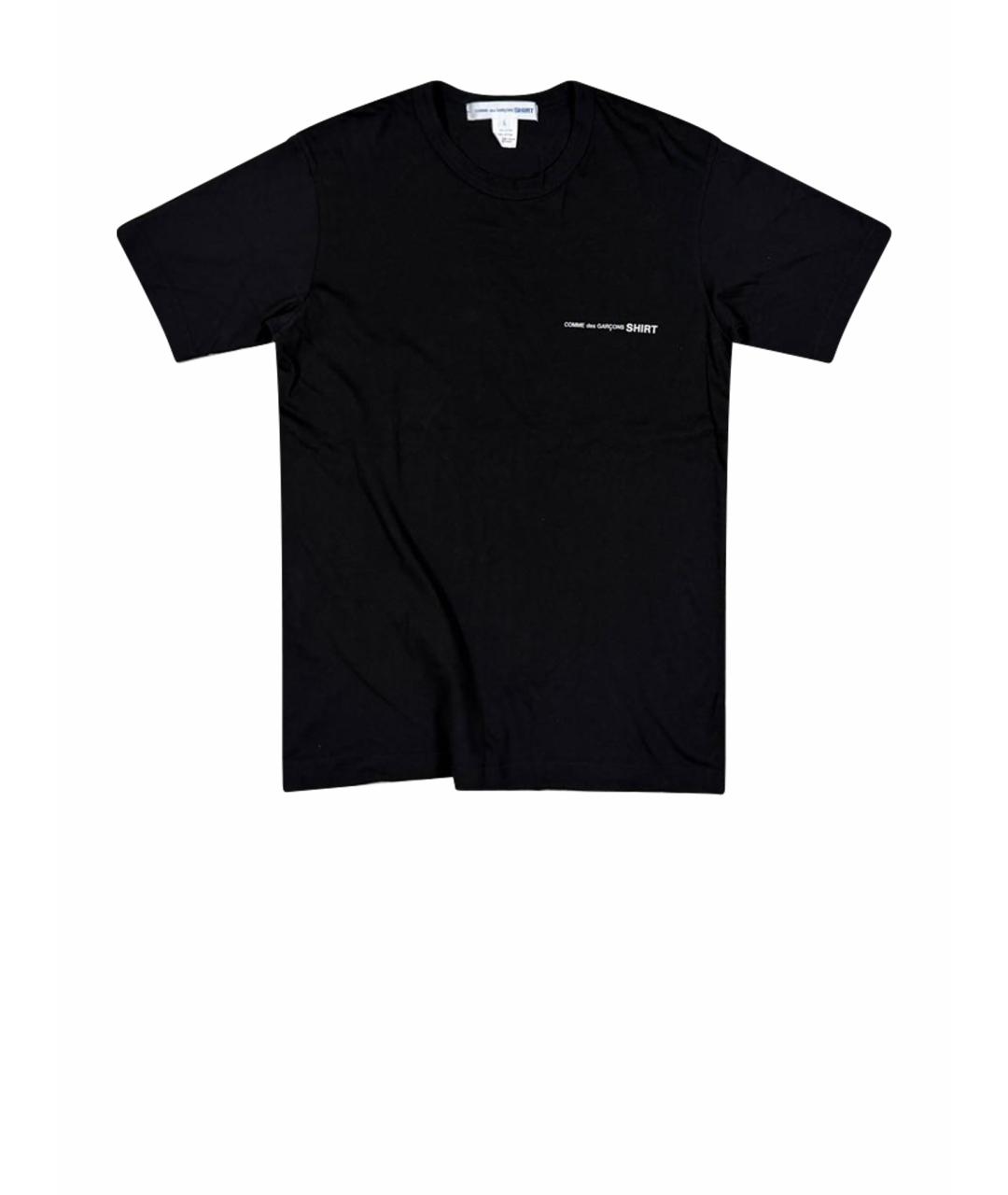COMME DES GARÇONS Черная хлопковая футболка, фото 1