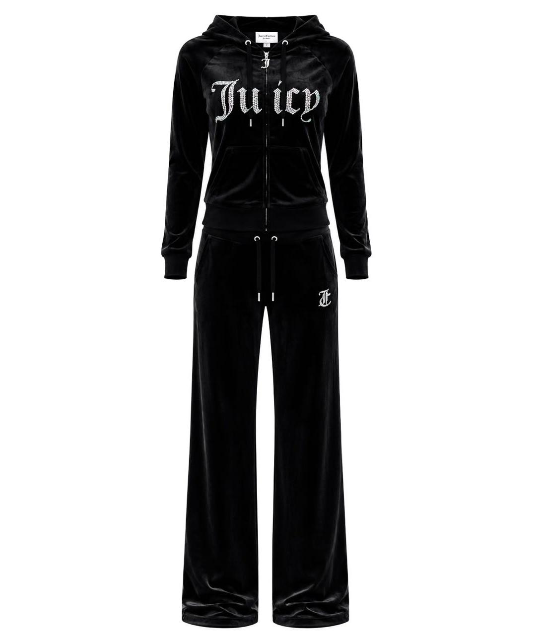 JUICY COUTURE Черный велюровый спортивные костюмы, фото 1