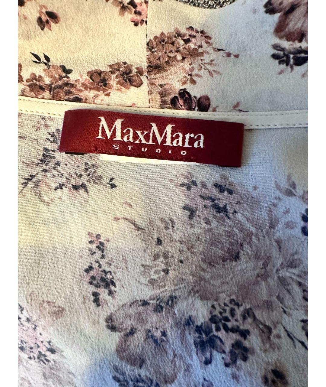 MAX MARA STUDIO Мульти шелковая блузы, фото 3
