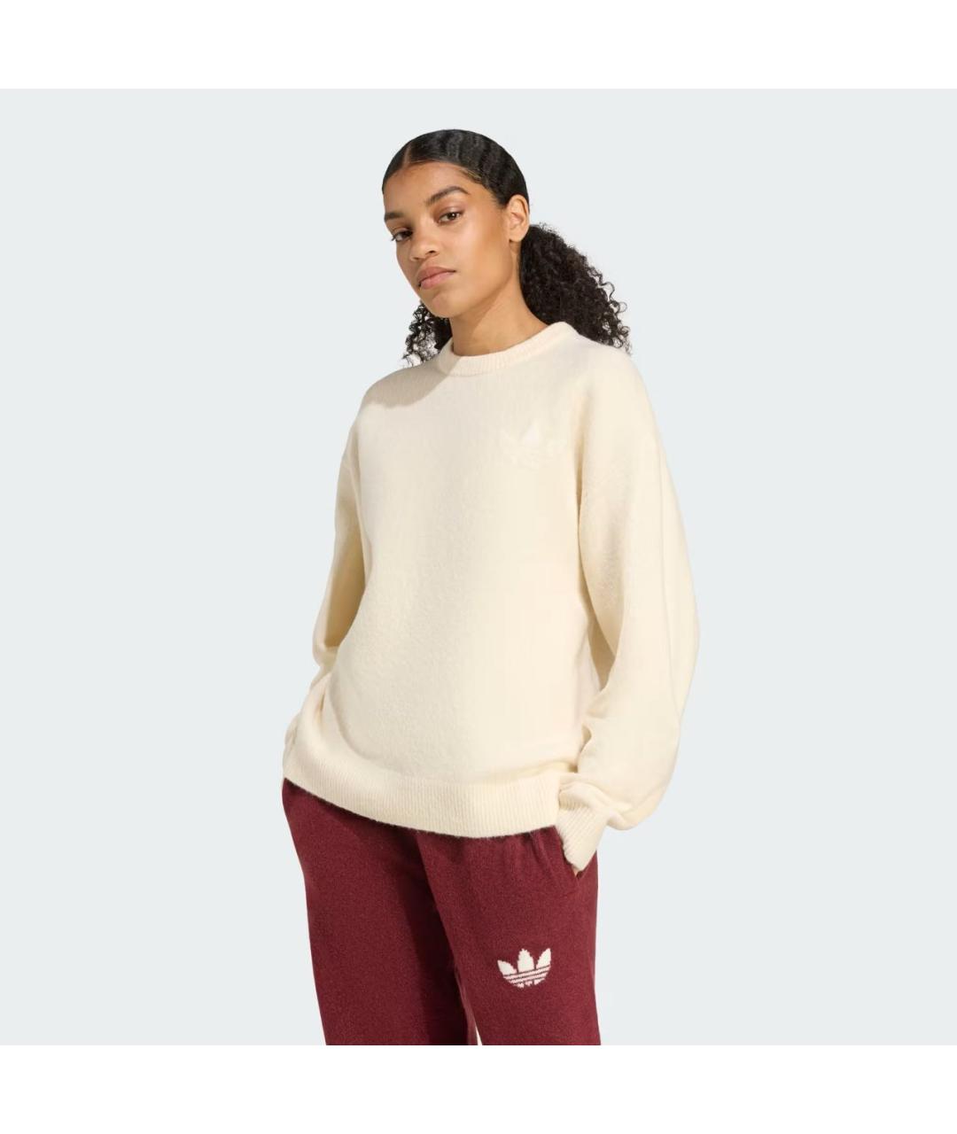 ADIDAS Бежевый полиамидовый джемпер / свитер, фото 3