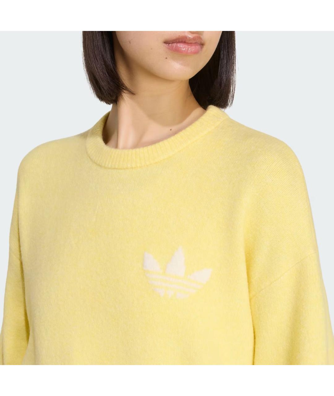 ADIDAS Желтый полиамидовый джемпер / свитер, фото 2