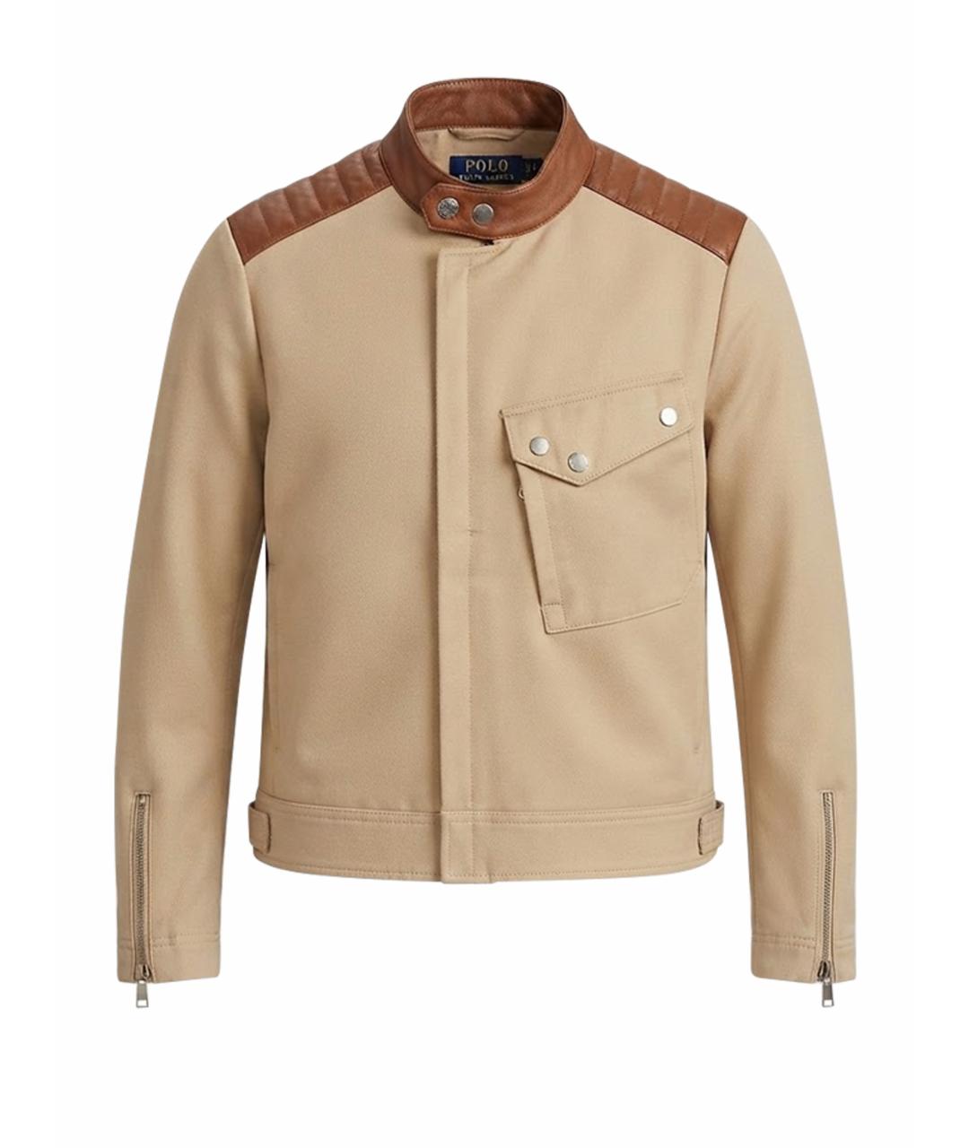POLO RALPH LAUREN Бежевая полиэстеровая куртка, фото 10