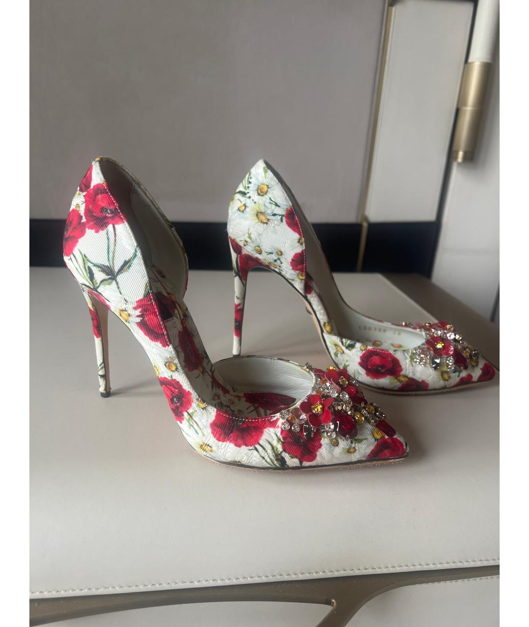 DOLCE&GABBANA Мульти текстильные туфли, фото 7