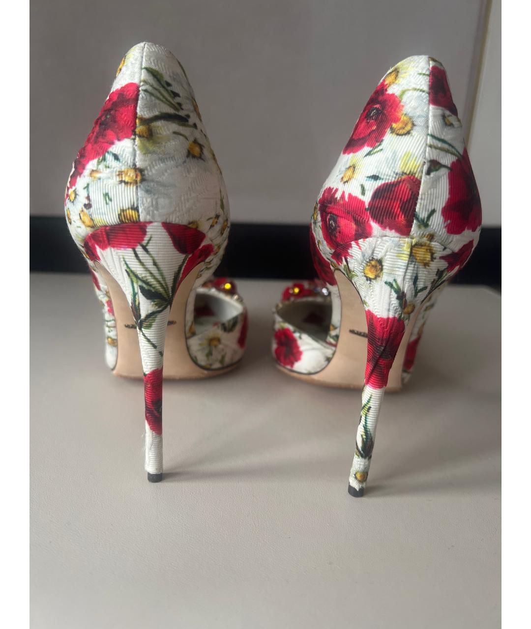 DOLCE&GABBANA Мульти текстильные туфли, фото 4
