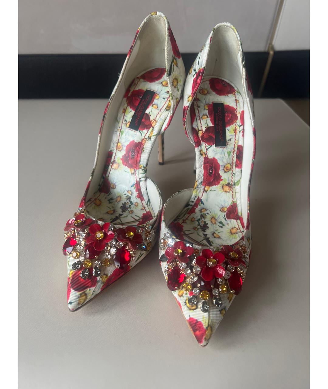 DOLCE&GABBANA Мульти текстильные туфли, фото 3