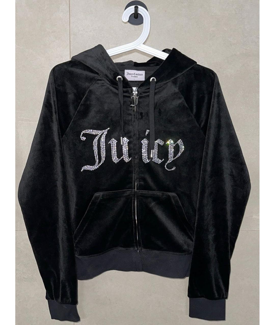 JUICY COUTURE Черный велюровый спортивные костюмы, фото 2