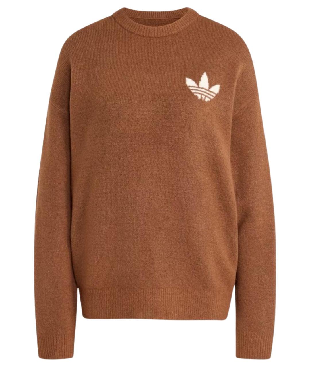 ADIDAS Коричневый полиамидовый джемпер / свитер, фото 1