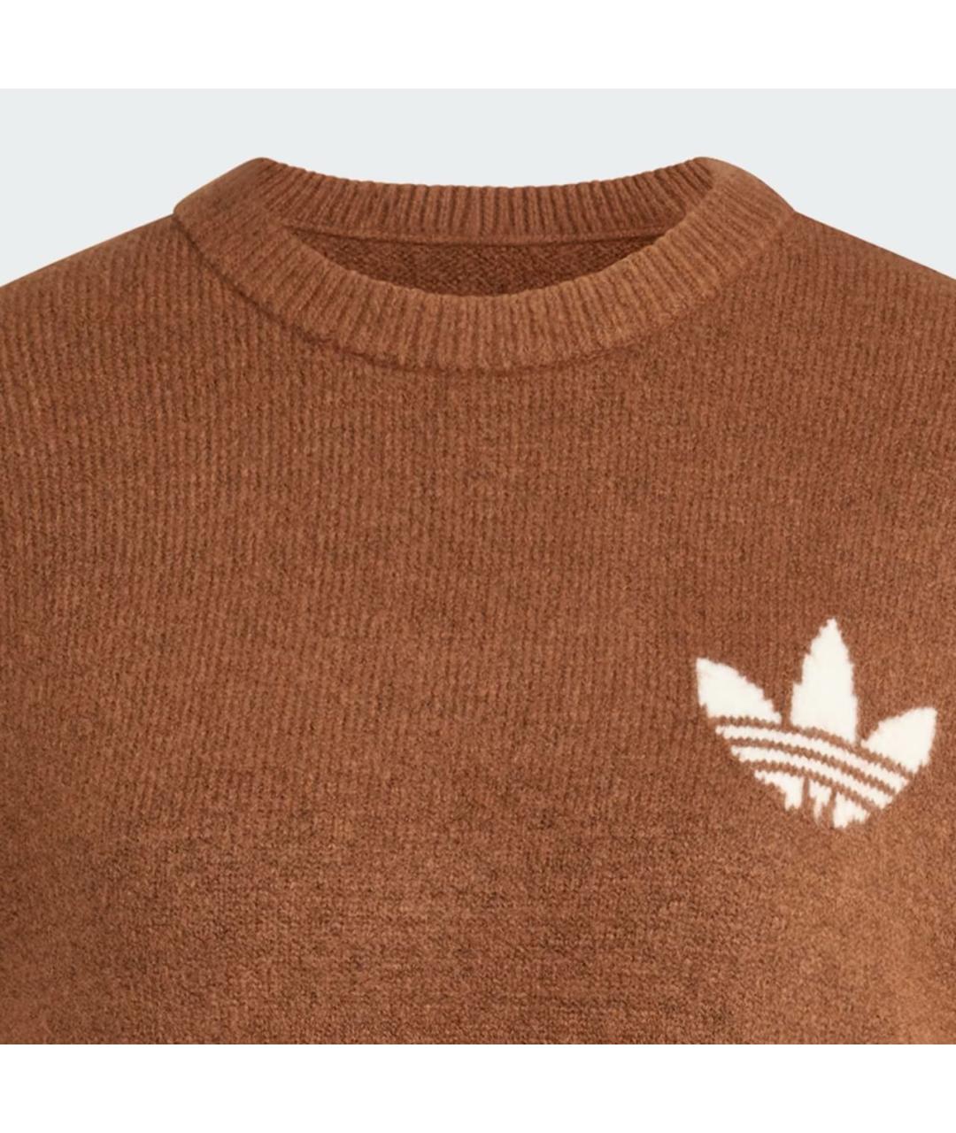 ADIDAS Коричневый полиамидовый джемпер / свитер, фото 2