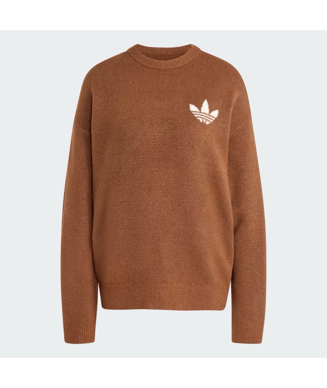ADIDAS Коричневый полиамидовый джемпер / свитер, фото 8