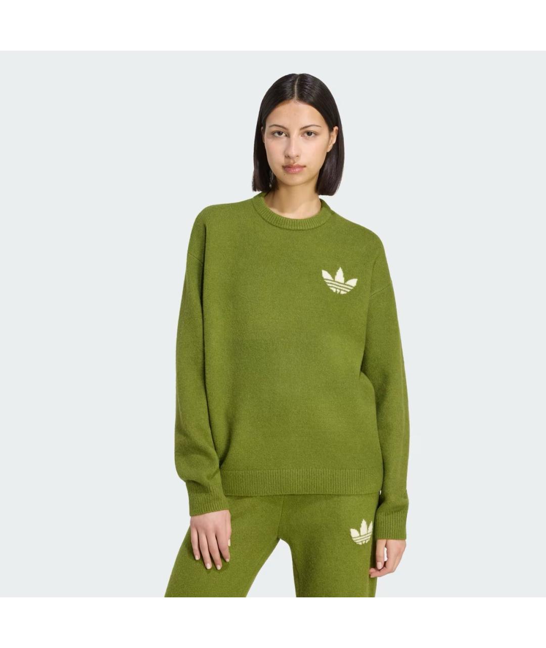 ADIDAS Зеленый полиамидовый джемпер / свитер, фото 5