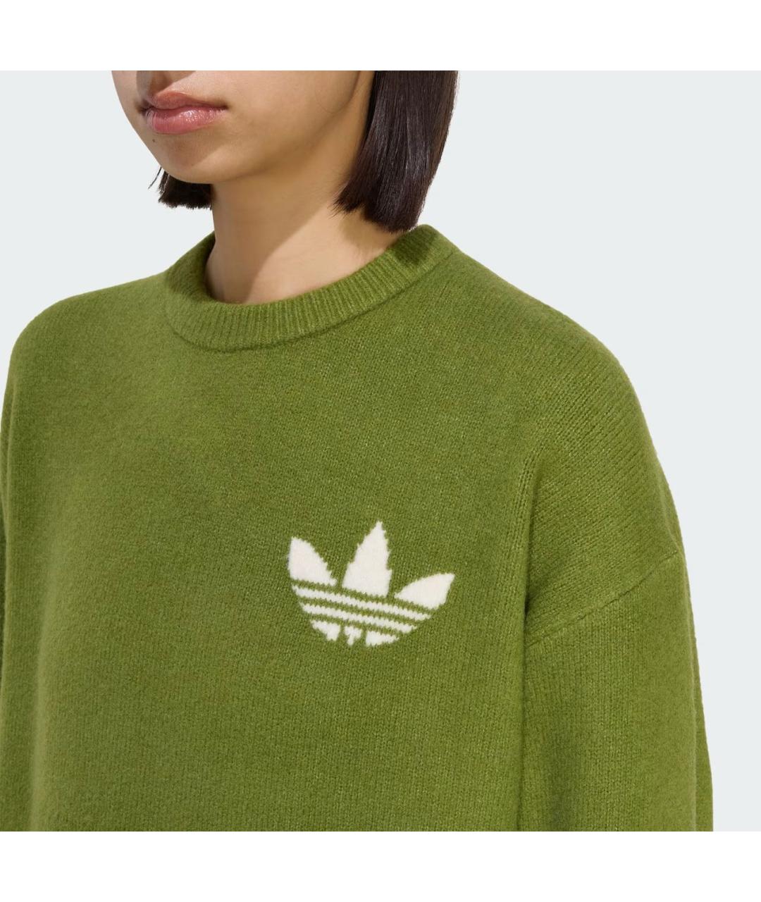 ADIDAS Зеленый полиамидовый джемпер / свитер, фото 4