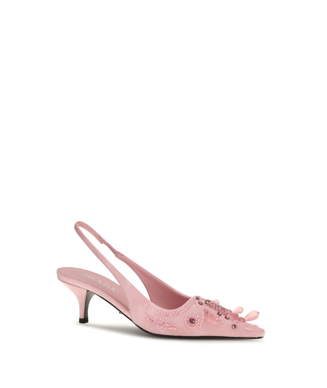 PRADA Розовые кожаные туфли, фото 2