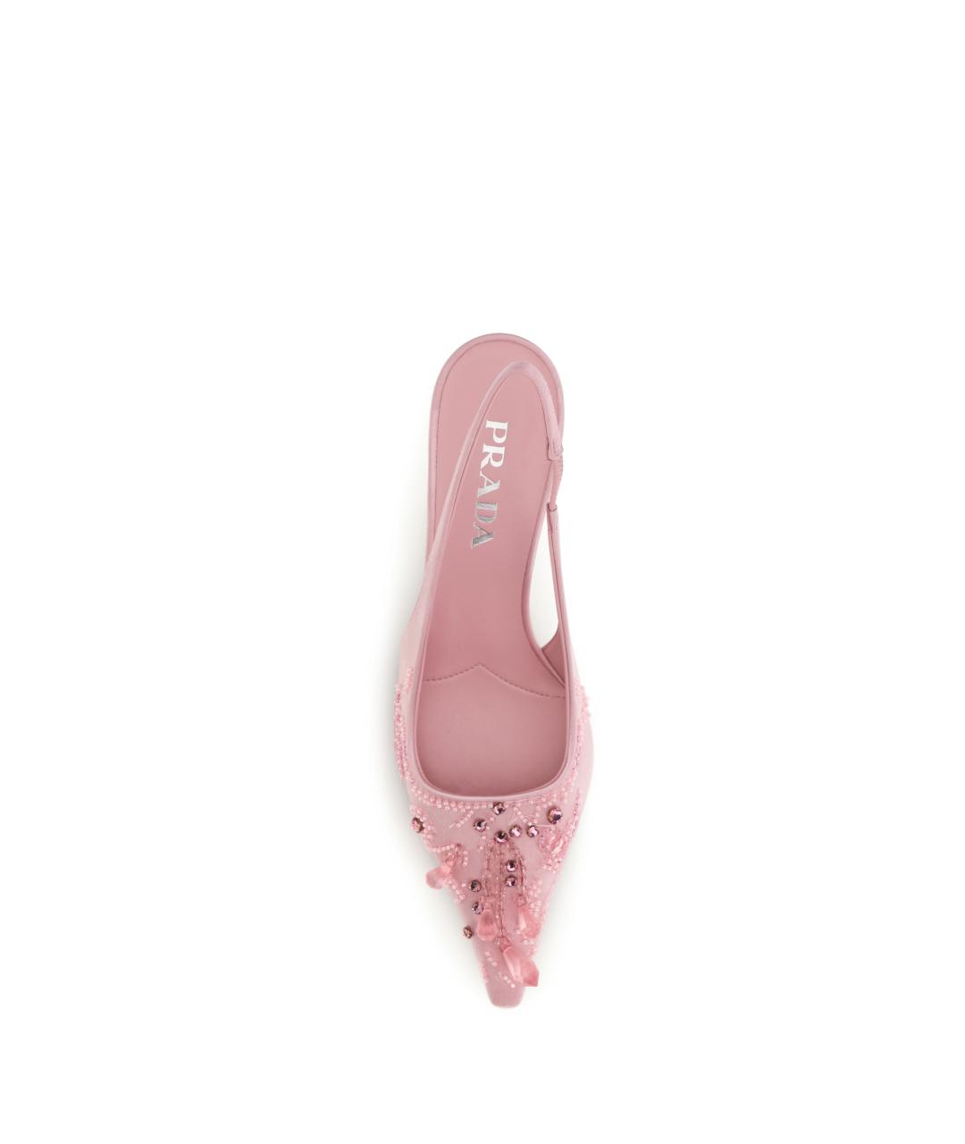 PRADA Розовые кожаные туфли, фото 4