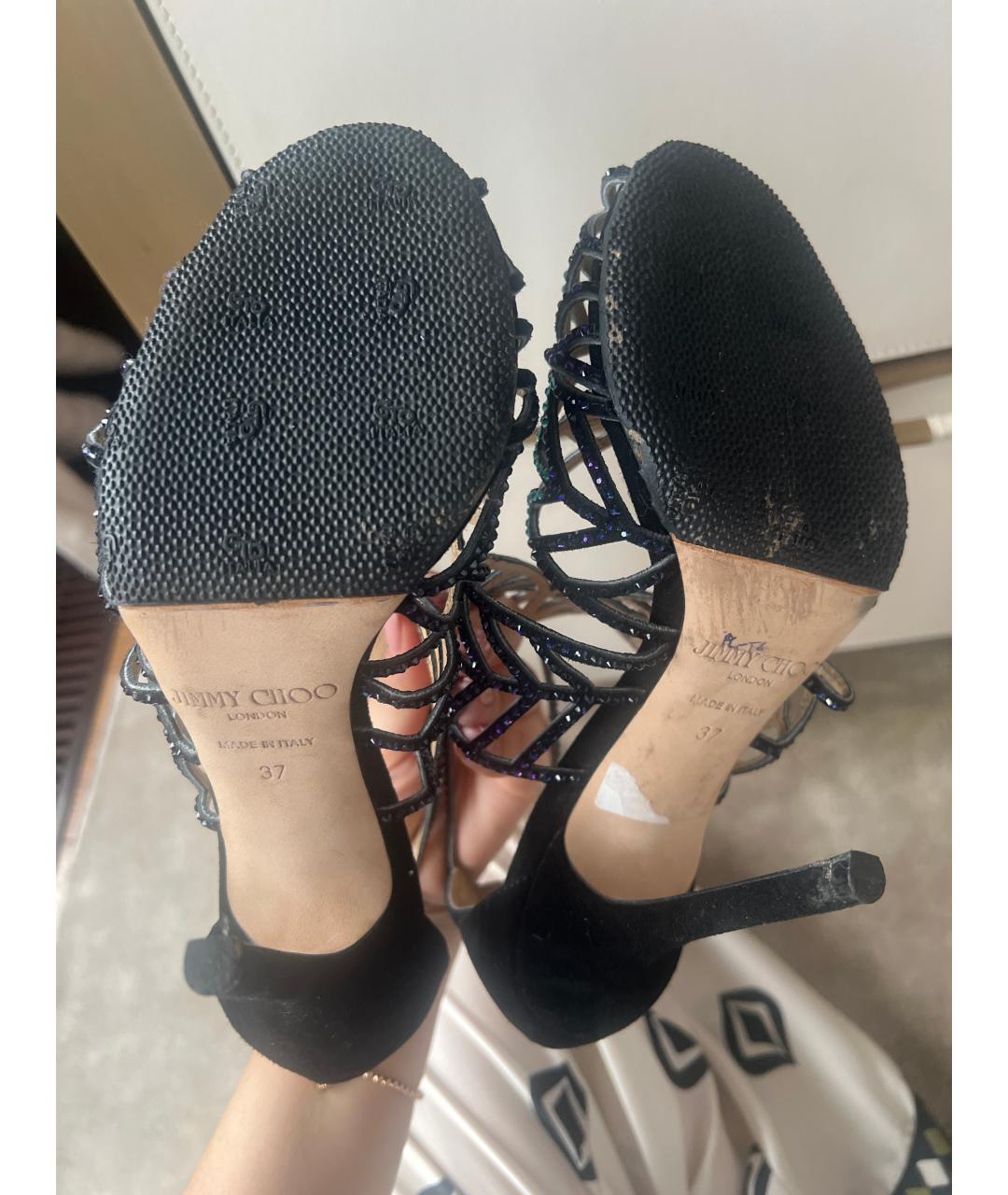 JIMMY CHOO Мульти замшевые босоножки, фото 5