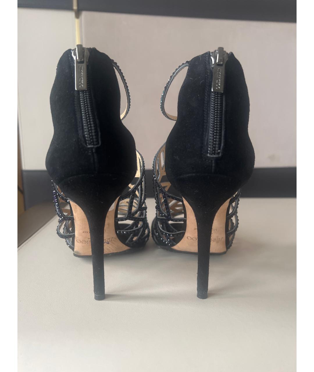 JIMMY CHOO Мульти замшевые босоножки, фото 4