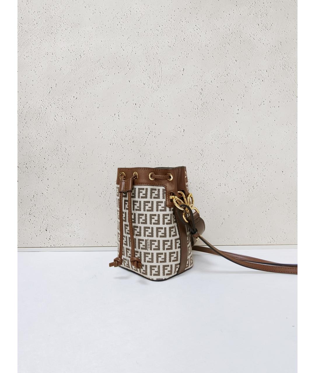 FENDI Коричневая деним сумка через плечо, фото 2