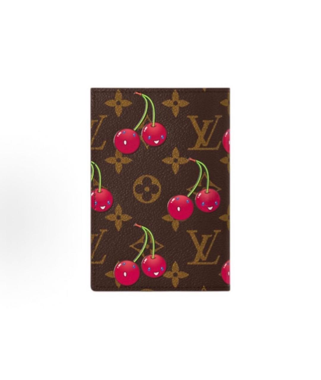 LOUIS VUITTON Коричневый кожаный кардхолдер, фото 3