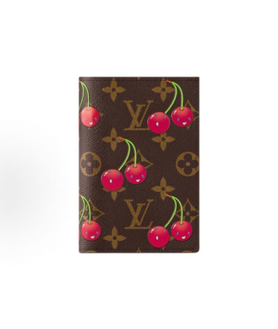 LOUIS VUITTON Коричневый кожаный кардхолдер, фото 7