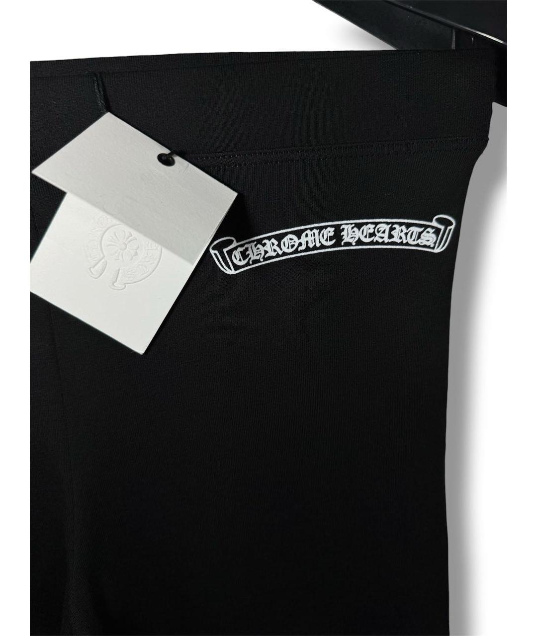 CHROME HEARTS Черные полиэстеровые спортивные брюки и шорты, фото 4