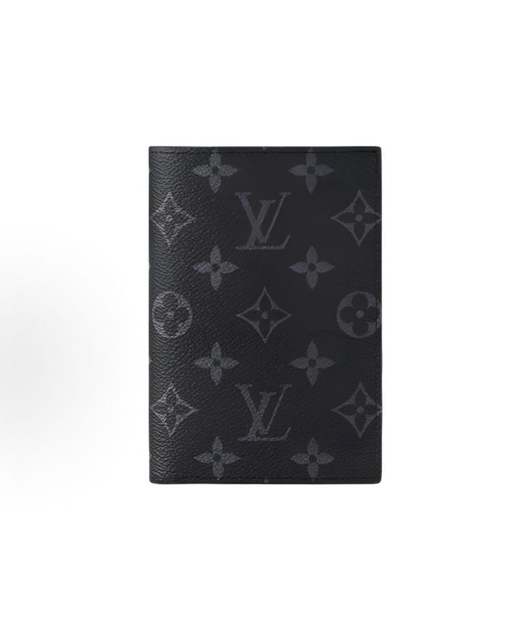 LOUIS VUITTON Черный кожаный кардхолдер, фото 8