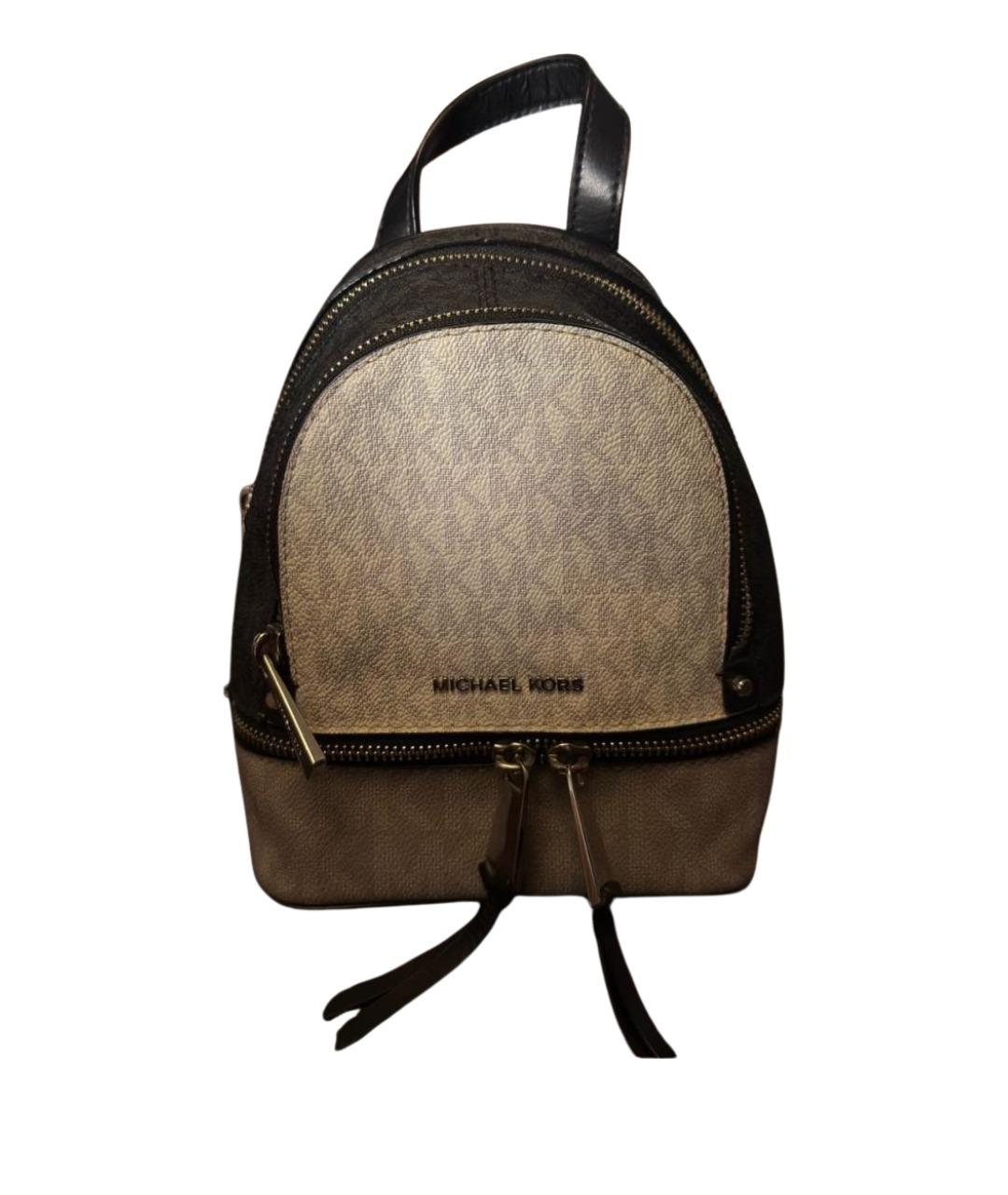 MICHAEL KORS Серый рюкзак из канвы, фото 1