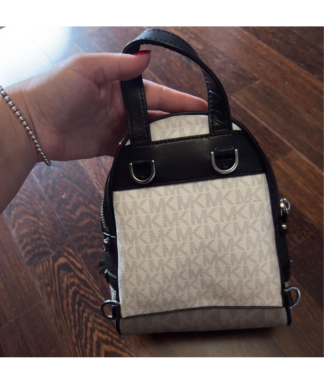 MICHAEL KORS Серый рюкзак из канвы, фото 3