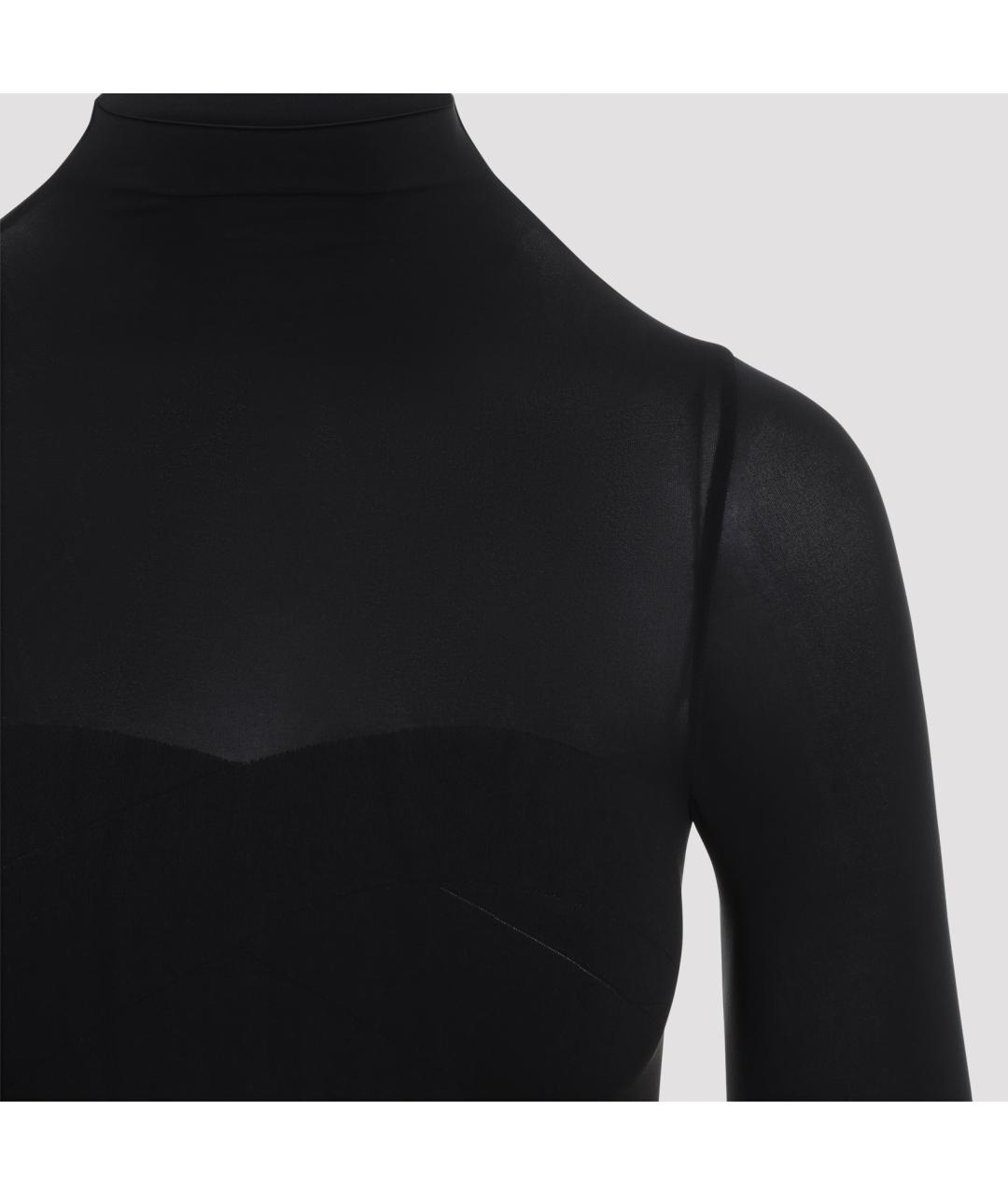 WOLFORD Черное полиамидовое боди, фото 3
