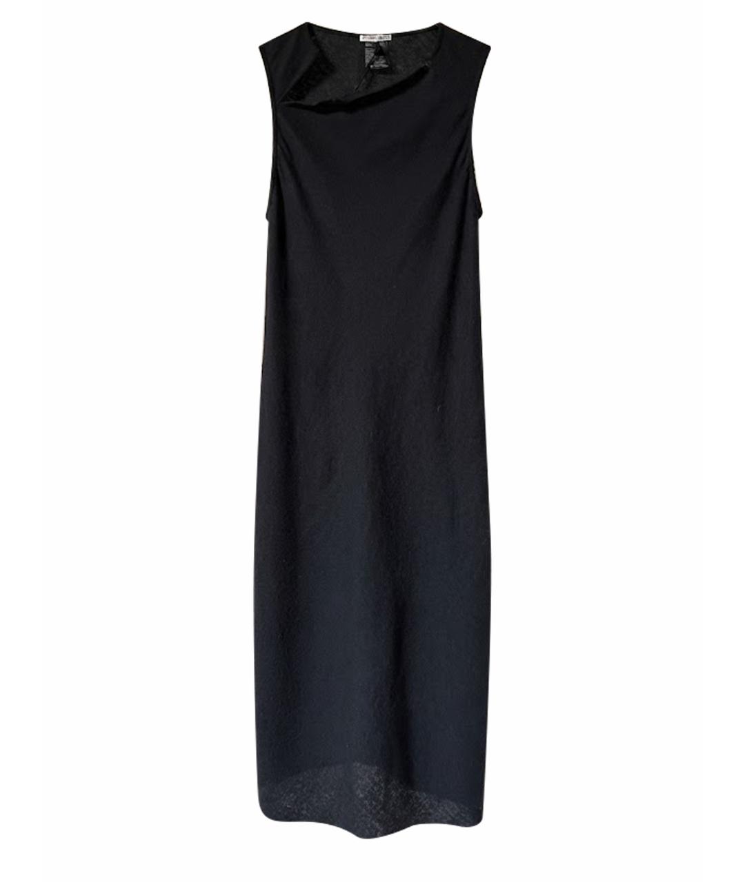 ANN DEMEULEMEESTER Черное шерстяное вечернее платье, фото 1