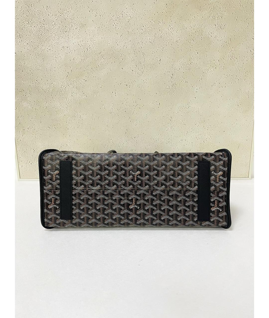 GOYARD Черная деним сумка тоут, фото 5