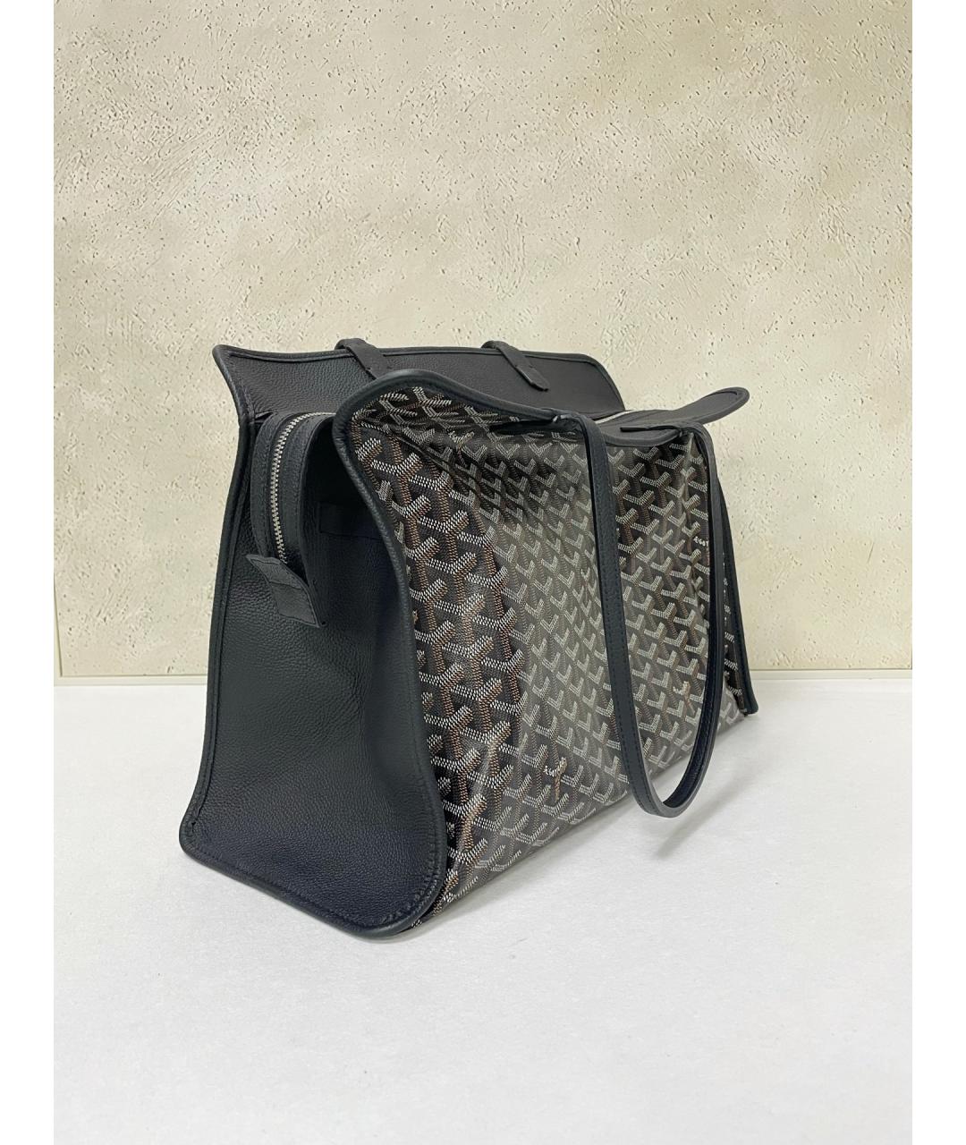 GOYARD Черная деним сумка тоут, фото 3